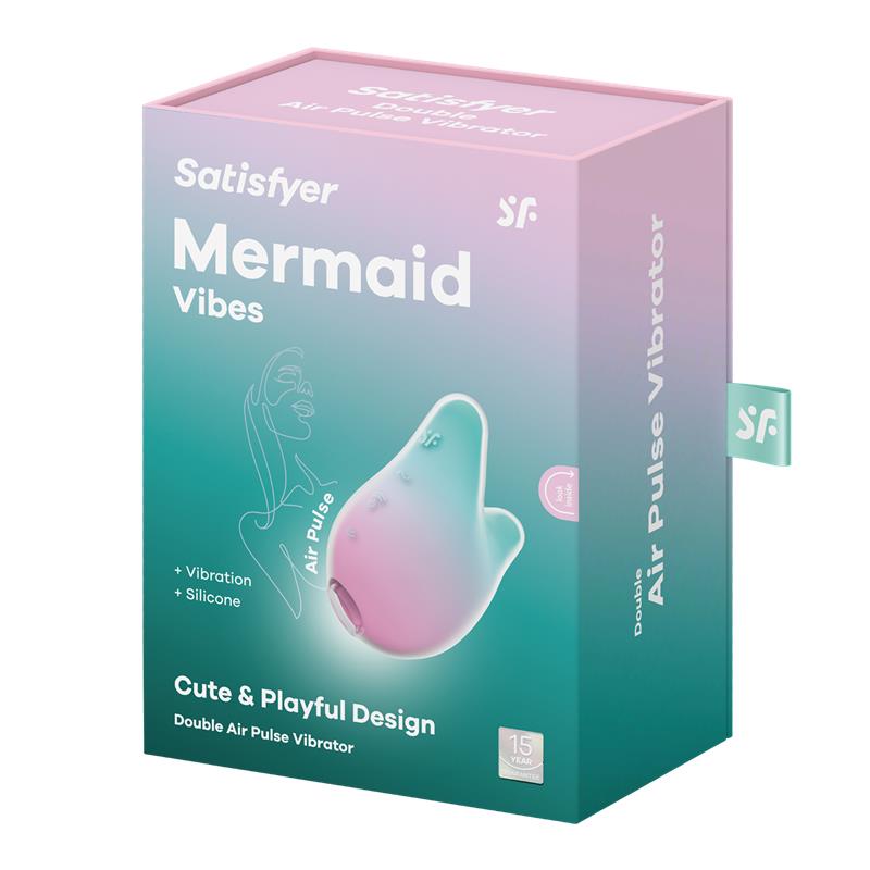 Satisfyer Mermaid Vibes — Stimolatore Clitorideo con Onde di Pressione + Vibrazioni