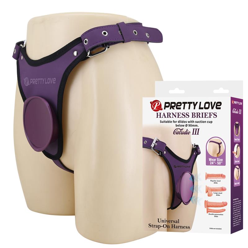 Caludio III Universal Strap-on Harness Purple — Harness Universale Regolabile