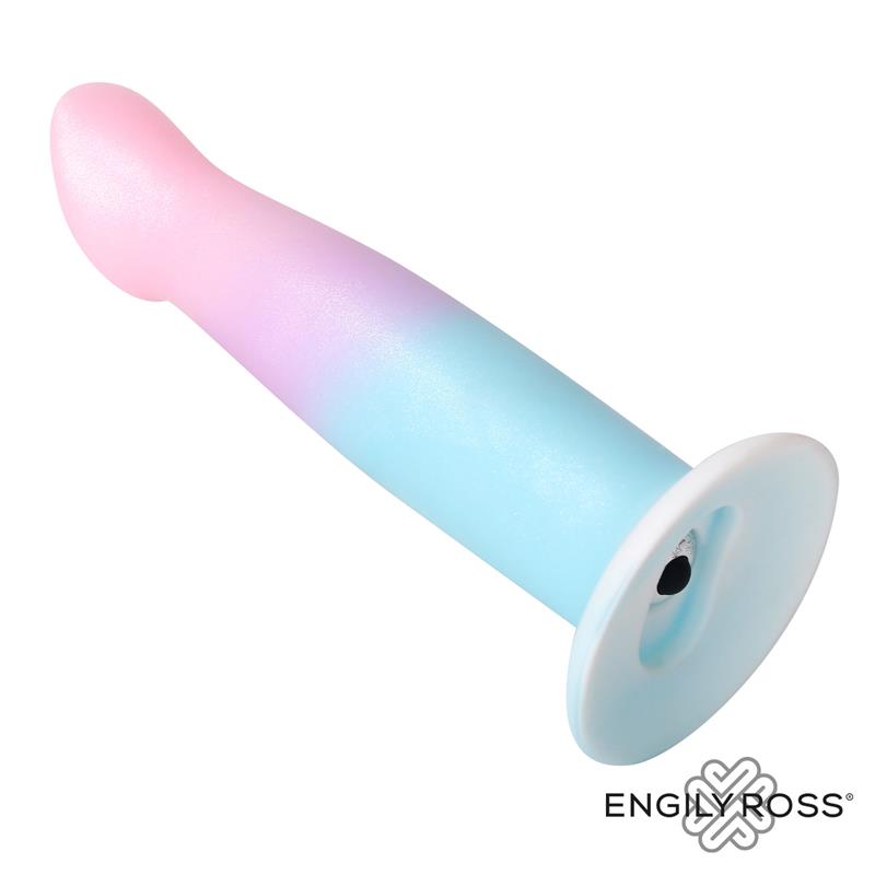 Dildo Vibrante con Ventosa (17 cm) Gradiente di Colore