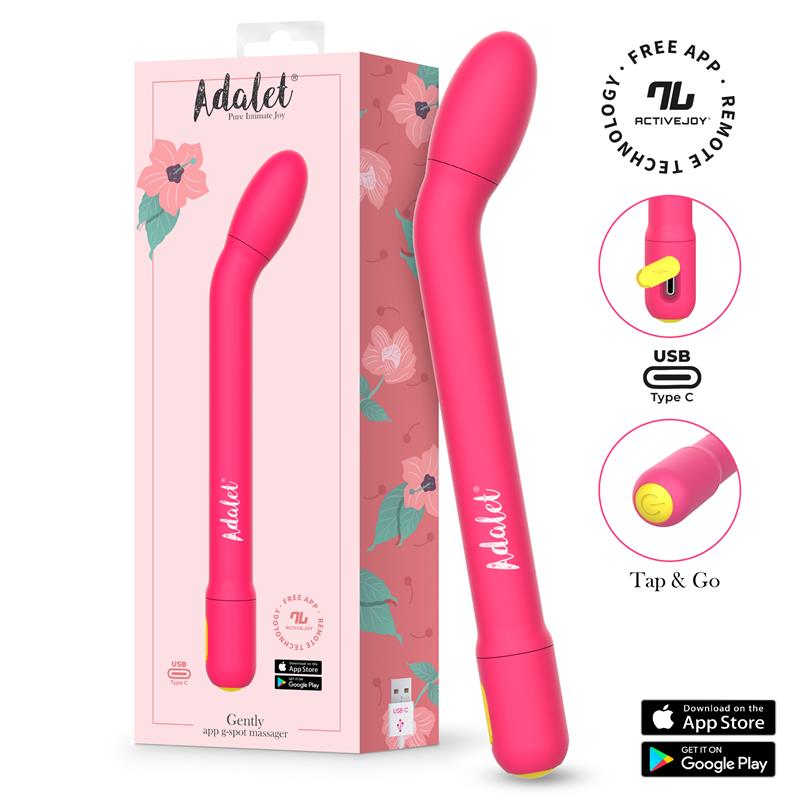 Gently Vibratore Punto G con App — Rosa, Viola, Lavanda
