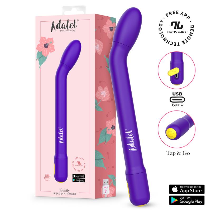 Gently Vibratore Punto G con App — Rosa, Viola, Lavanda