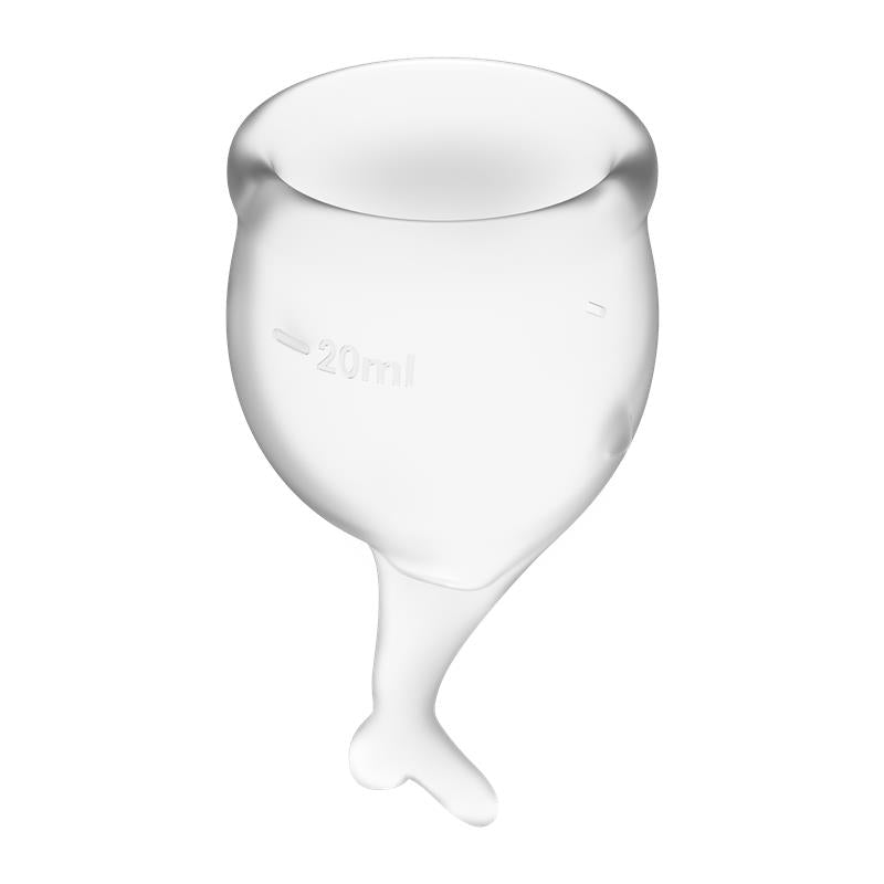 Feel Secure Menstrual Cup - Transparent (Set di 2)