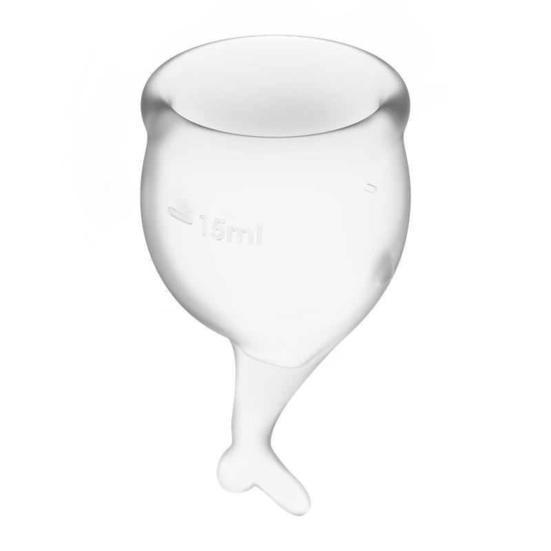 Feel Secure Menstrual Cup - Transparent (Set di 2)