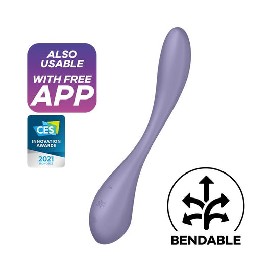 G-Spot Flex 5 Multi Vibrator with Satisfyer Connect App - Lilac
